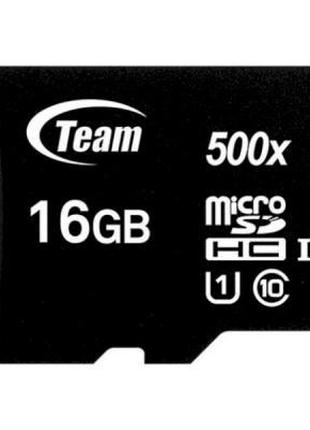 Карта памяти Team 16GB microSDHC class 10 UHS-I (TUSDH16GCL10U02)