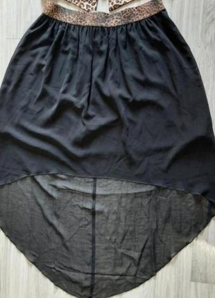 Стильная женская юбка, юбка длинная черная легкая