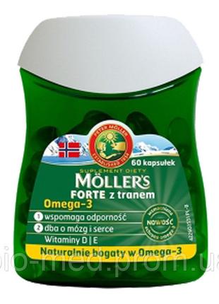 Molles Forte омега-3 с витаминами D и E, 60 кап.