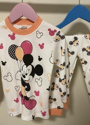 Disney mickey mouse дитяча бавовняна піжама