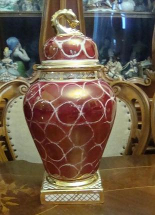 Красивая антикварная ваза фарфор бельгия
