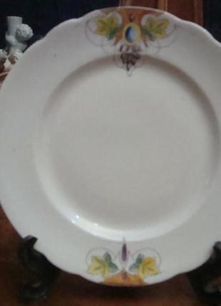 Антикварная тарелка 1930 год фарфор ссср коростень