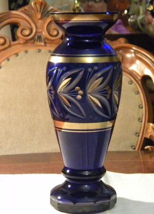 Красивая ваза позолота кобальт германия