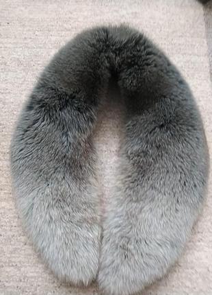 Натуральный мех чернобурки для пальто