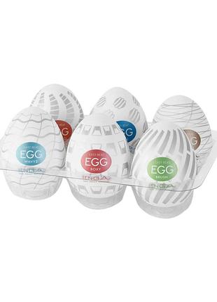Набор мастурбаторов-яиц Tenga Egg New Standard Pack (6 яиц) 18+