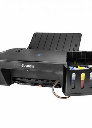 МФУ CANON E414 + СНПЧ Черный цветной 3в1 принтер сканер копир ...