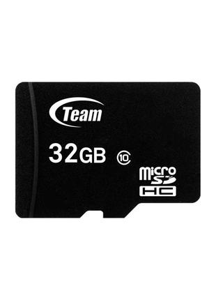 Карта пам'яті Team 32 GB MicroSDHC UHS-I (TUSDH32GCL1002) для ...