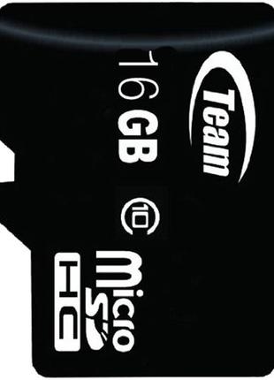Карта памяти TEAM 16 GB microSDHC сlass 10 высокоскоростная дл...