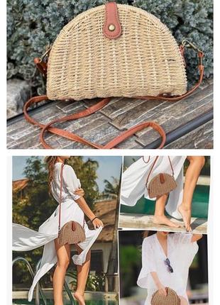 Joseko стильная оригинальная соломенная сумка кроссбоди женская