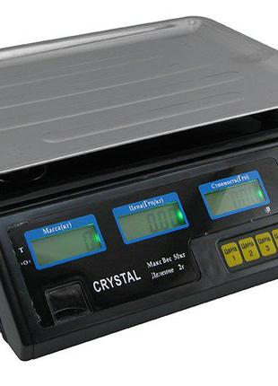 Ваги торговельні електронні з лічильником ціни Crystal CT-500