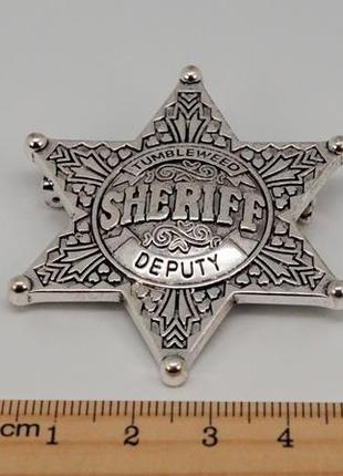 Значок Sheriff (колір — срібло) арт. 03688