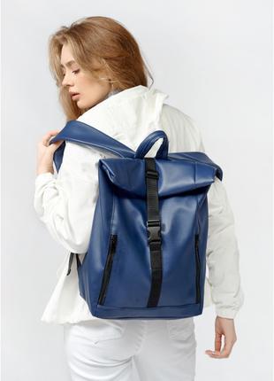 Женский стильный городской рюкзак из экокожи Sambag RollTop On...