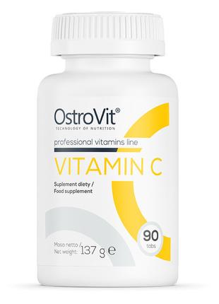 Витамин С OstroVit Vitamin С 1000 мг , вiтамiн С. 90таб для им...