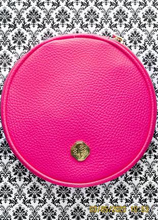 Кругла косметичка shiseido round pink cosmetics bag сумка для ...