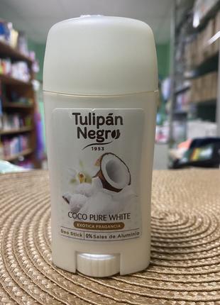 Дезодорант-стік "Білий кокос" Tulipan Negro Deo Stick 50мл