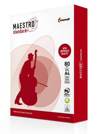 Папір офісний Mondi А4 Maestro Standard+ 80 г/м2 500 аркушів