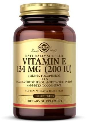 Витамины и минералы Solgar Vitamin E 134 mg (200 IU) Mixed Toc...