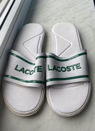 Lacoste шлепанцы, шлепки, тапки размер 40