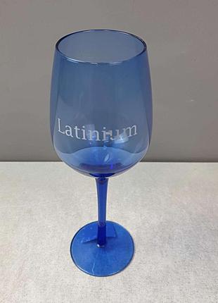 Бокал стакан Б/У Стеклянный Бокал для вина Latinium blue