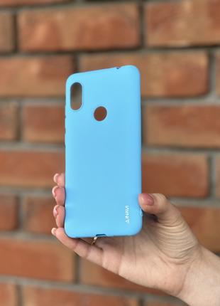 Чехол бампер для Xiaomi Redmi Note 6 Pro голубой