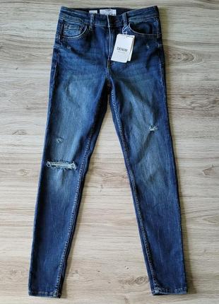 Новые bershka denim размер s-m eur38 ausa06 mex28 push up skin...