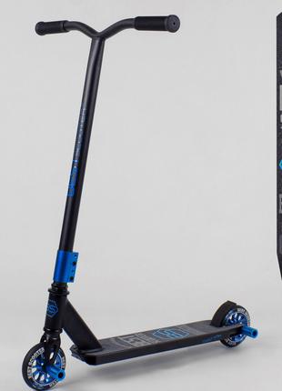 Самокат трюковый 55766 Best Scooter ПЕГИ, алюминиевый диск