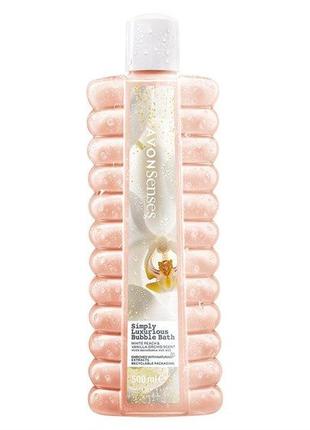 Пена для ванны avon настоящая роскошь персик и ваниль 500 мл a...