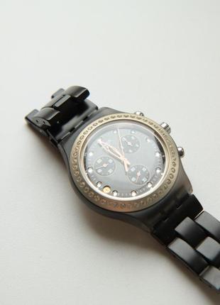 Swatch наручний жіночий годинник з камінням swarowski