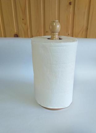 Держатель для бумажных полотенец деревянный 30 см