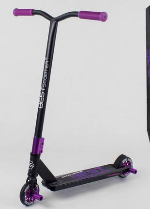 Самокат трюковый 97889 Best Scooter ПЕГИ, алюминиевый диск и дека