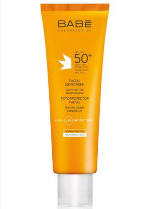 Солнцезащитный флюид для лица spf 50 babe laboratorios миниатюра