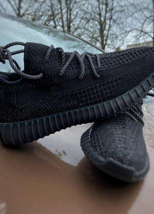 Кроссовки adidas yeezy boost 350 black рефлектив