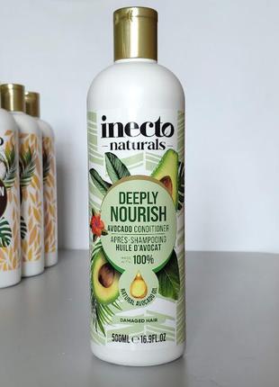 Авокадо органический кондиционер для волос inecto англия 500мл