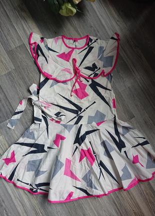 Красивое винтажное платье 7-10 лет