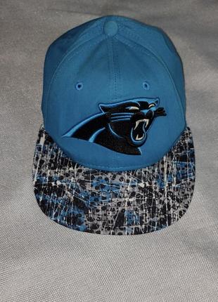 Мужская бейсболка new era blue carolina panthers black 9fifty