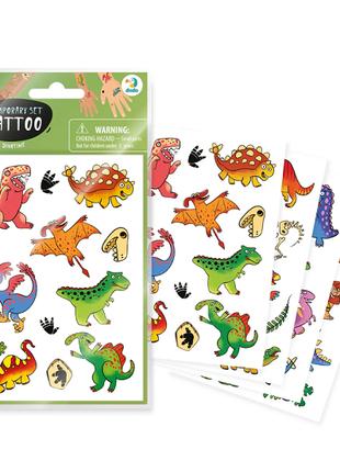 301104 Набір дитячих тимчасових татуювань «Час динозаврів»