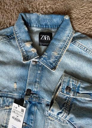 Джинсова куртка рубашка вітровка xl zara нова колекція 2023 року