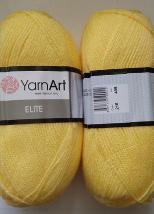 Пряжа Элит (Elite) Yarn Art, цвет желтый 216