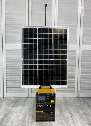 Солнечный генератор электростанция с зарядкой от солнечной бат...