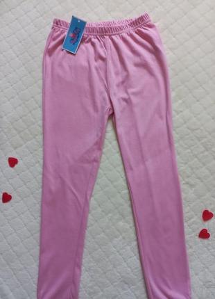 Легкие пижамные штаны для девочки 6-8роков (рост 122-128 см)