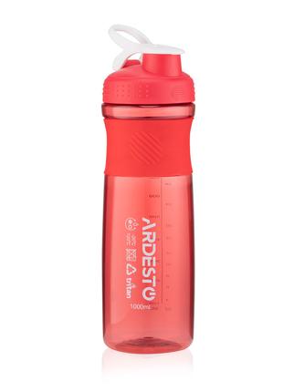 Бутылка д/воды пластик Ardesto Smart bottle 1000мл красная
