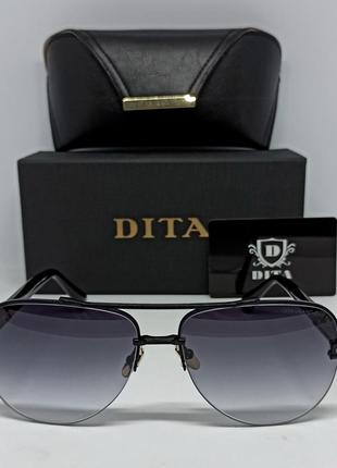 Dita очки капли мужские солнцезащитные люксовые темно серый гр...
