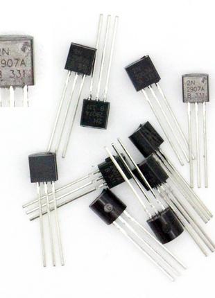 Транзистор биполярный PNP 40В 0.6А 2N2907A 2N2907 TO-92 за 10 шт.