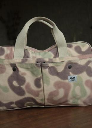 Сумка wood wood owen bag camo blur