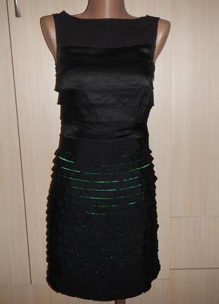 Шикарное шелковое платье karen millen р. s(34)
