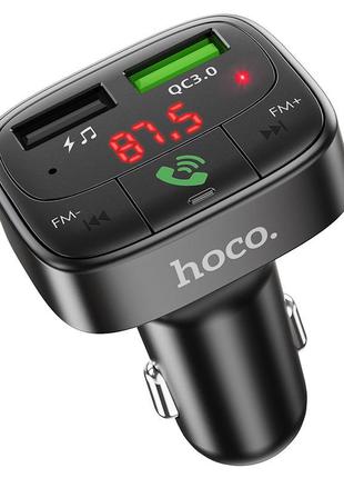 АЗП Hoco FM Launcher E59 Promise QC3.0 2USB (black) 33532