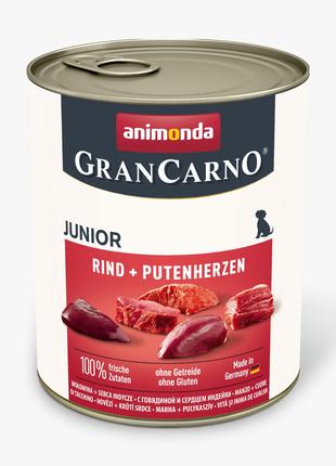 Влажный корм для щенков Animonda GranCarno с говядиной и индей...