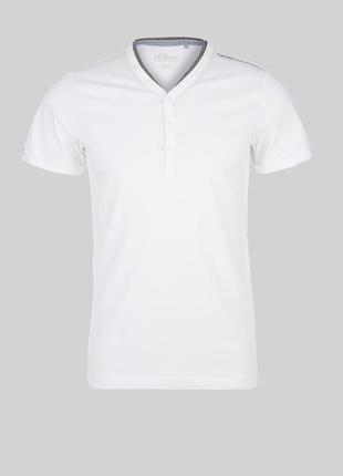 Стильная белая футболка s.oliver slim fit t-shirt