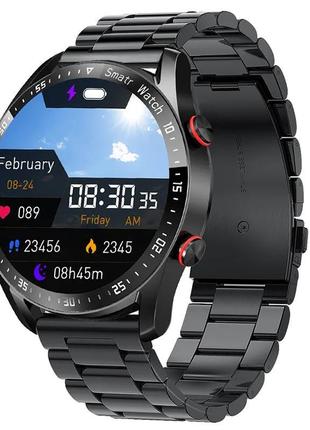 Мужские умные смарт часы Smart Watch / Фитнес браслет трекер L...