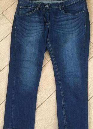 Укороченные джинсы-бриджи